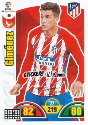 Sticker José Giménez - Liga Santander 2017-2018. Adrenalyn XL n. 50 - Panini