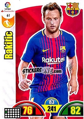 Cromo Rakitic - Liga Santander 2017-2018. Adrenalyn XL - Panini