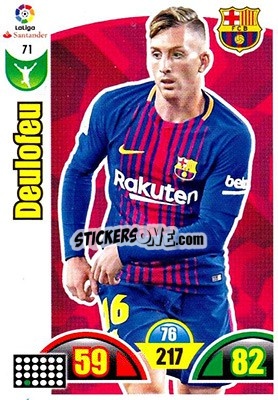 Sticker Deulofeu - Liga Santander 2017-2018. Adrenalyn XL n. 71 - Panini
