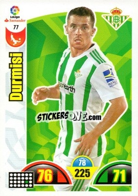 Sticker Durmisi - Liga Santander 2017-2018. Adrenalyn XL - Panini