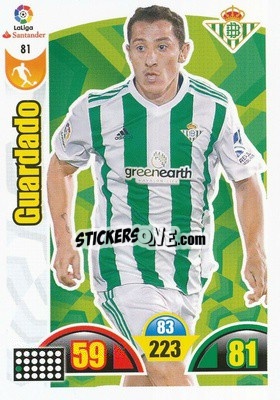 Sticker Guardado - Liga Santander 2017-2018. Adrenalyn XL - Panini