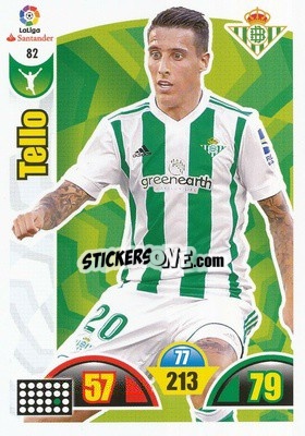 Cromo Tello - Liga Santander 2017-2018. Adrenalyn XL - Panini