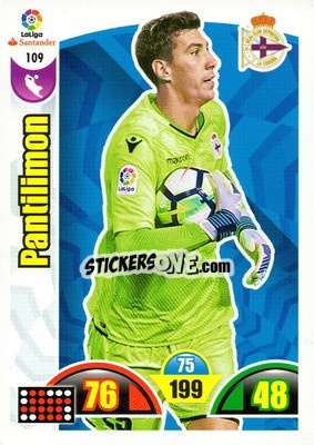Sticker Pantilimon - Liga Santander 2017-2018. Adrenalyn XL n. 109 - Panini