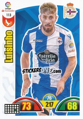 Sticker Luisinho - Liga Santander 2017-2018. Adrenalyn XL n. 113 - Panini