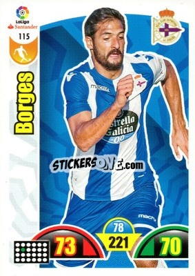 Sticker Borges - Liga Santander 2017-2018. Adrenalyn XL n. 115 - Panini