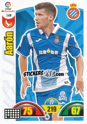 Cromo Aarón - Liga Santander 2017-2018. Adrenalyn XL - Panini