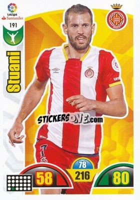 Sticker Stuani - Liga Santander 2017-2018. Adrenalyn XL n. 191 - Panini