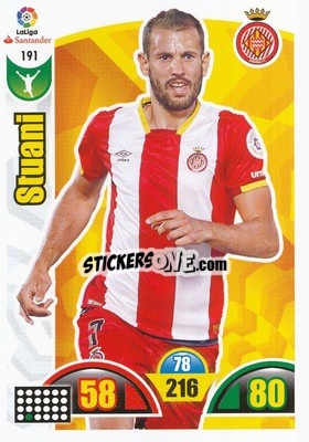 Sticker Stuani - Liga Santander 2017-2018. Adrenalyn XL - Panini