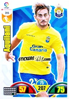 Sticker Aquilani - Liga Santander 2017-2018. Adrenalyn XL n. 205 - Panini