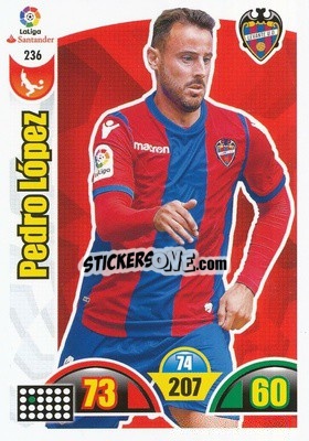 Cromo Pedro López - Liga Santander 2017-2018. Adrenalyn XL - Panini