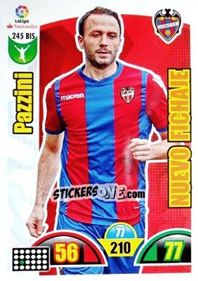 Sticker Pazzini - Liga Santander 2017-2018. Adrenalyn XL n. 245bis - Panini