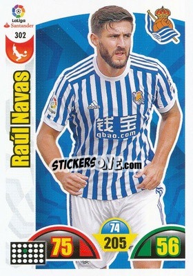 Sticker Raúl Navas - Liga Santander 2017-2018. Adrenalyn XL n. 302 - Panini