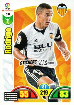 Sticker Rodrigo - Liga Santander 2017-2018. Adrenalyn XL n. 334 - Panini