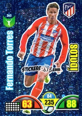 Figurina Fernando Torres - Liga Santander 2017-2018. Adrenalyn XL - Panini