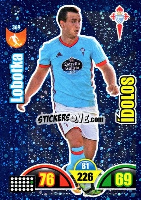 Sticker Lobotka - Liga Santander 2017-2018. Adrenalyn XL n. 369 - Panini