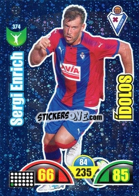 Figurina Sergi Enrich - Liga Santander 2017-2018. Adrenalyn XL - Panini