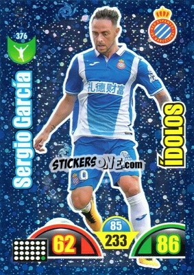 Figurina Sergio García - Liga Santander 2017-2018. Adrenalyn XL - Panini