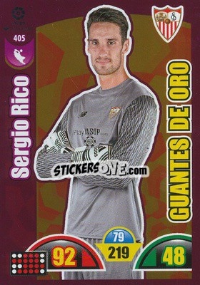 Sticker Sergio Rico - Liga Santander 2017-2018. Adrenalyn XL n. 405 - Panini