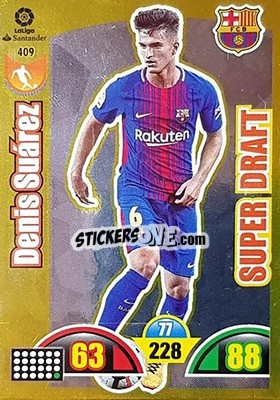 Sticker Denis Suárez - Liga Santander 2017-2018. Adrenalyn XL n. 409 - Panini
