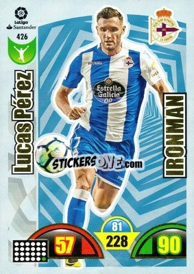 Cromo Lucas Pérez - Liga Santander 2017-2018. Adrenalyn XL - Panini