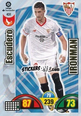 Sticker Escudero - Liga Santander 2017-2018. Adrenalyn XL n. 431 - Panini