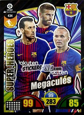 Sticker Megaculés - Liga Santander 2017-2018. Adrenalyn XL n. 434 - Panini
