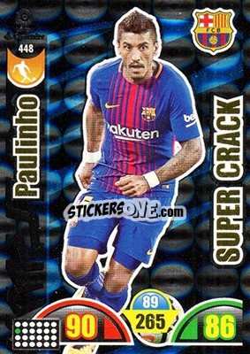 Figurina Paulinho - Liga Santander 2017-2018. Adrenalyn XL n. 448 - Panini