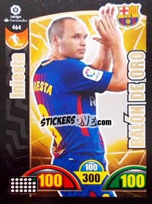 Sticker Iniesta - Liga Santander 2017-2018. Adrenalyn XL - Panini