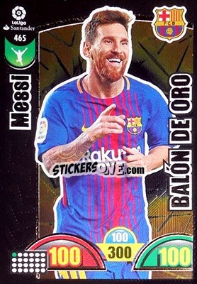 Sticker Messi - Liga Santander 2017-2018. Adrenalyn XL n. 465 - Panini