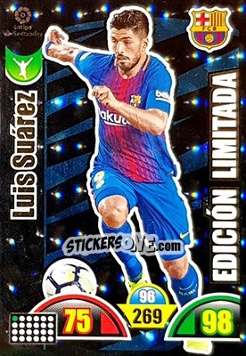 Sticker Luis Suárez - Liga Santander 2017-2018. Adrenalyn XL n. LE-LS - Panini