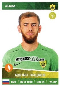 Sticker Адлан Кацаев - Russian Premier League 2017-2018 - Panini