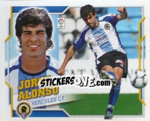 Sticker Jorge Alonso (9) - Liga Spagnola 2010-2011 n. 221 - Colecciones ESTE
