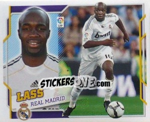 Sticker Lassana Diarra (10B) - Liga Spagnola 2010-2011 n. 284 - Colecciones ESTE