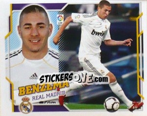 Sticker Benzema ( 15) - Liga Spagnola 2010-2011 n. 290 - Colecciones ESTE