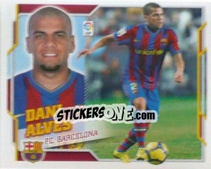 Sticker Dani Alves (3) - Liga Spagnola 2010-2011 n. 95 - Colecciones ESTE