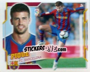 Sticker Pique  (5) - Liga Spagnola 2010-2011 n. 98 - Colecciones ESTE