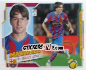 Sticker Maxwell (8) - Liga Spagnola 2010-2011 n. 101 - Colecciones ESTE