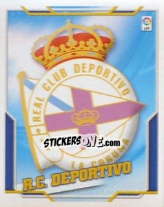 Cromo Escudo DEPORTIVO - Liga Spagnola 2010-2011 - Colecciones ESTE