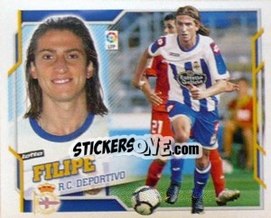 Sticker Filipe Luis (7A) - Liga Spagnola 2010-2011 n. 130 - Colecciones ESTE