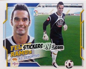 Sticker Felipe Ramos (2B)  COLOCA - Liga Spagnola 2010-2011 n. 145 - Colecciones ESTE