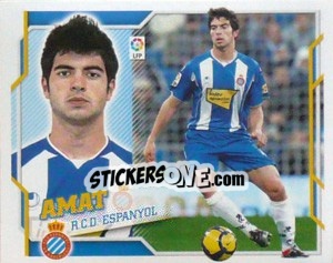Cromo Amat (5B) - Liga Spagnola 2010-2011 n. 158 - Colecciones ESTE
