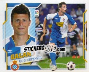 Cromo Galan (4B)  COLOCA - Liga Spagnola 2010-2011 n. 173 - Colecciones ESTE
