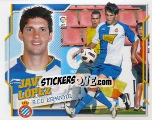 Sticker Javi Lopez (9B)  COLOCA - Liga Spagnola 2010-2011 - Colecciones ESTE