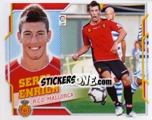 Sticker Sergi Enrich (16B)  COLOCA - Liga Spagnola 2010-2011 n. 357 - Colecciones ESTE