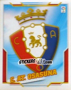 Cromo Escudo C. AT. OSASUNA - Liga Spagnola 2010-2011 - Colecciones ESTE