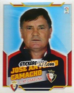 Cromo José Antonio Camacho - Liga Spagnola 2010-2011 - Colecciones ESTE