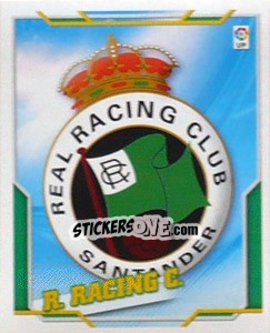 Sticker Escudo R. RACING C. - Liga Spagnola 2010-2011 - Colecciones ESTE