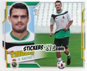 Sticker Tziolis (9B)  COLOCA - Liga Spagnola 2010-2011 n. 411 - Colecciones ESTE