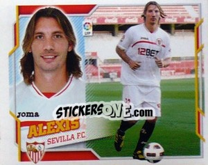 Sticker Alexis (5B)  COLOCA - Liga Spagnola 2010-2011 - Colecciones ESTE