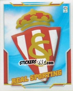 Sticker Escudo REAL SPORTING - Liga Spagnola 2010-2011 n. 481 - Colecciones ESTE